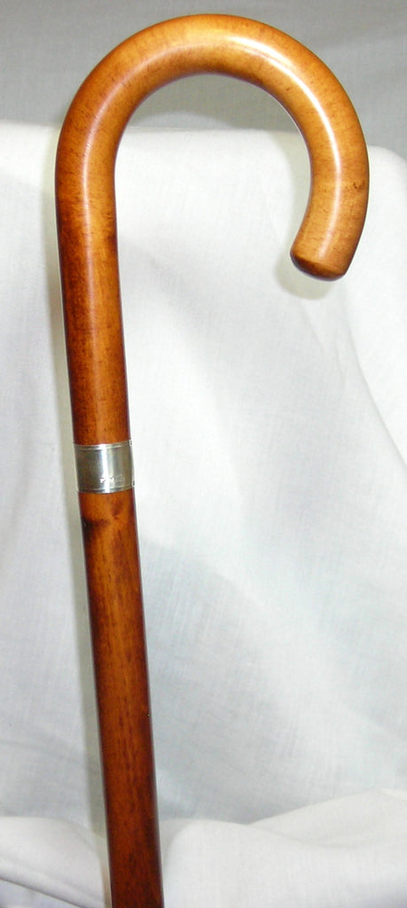 Cherry Wood Crook Handle Cane