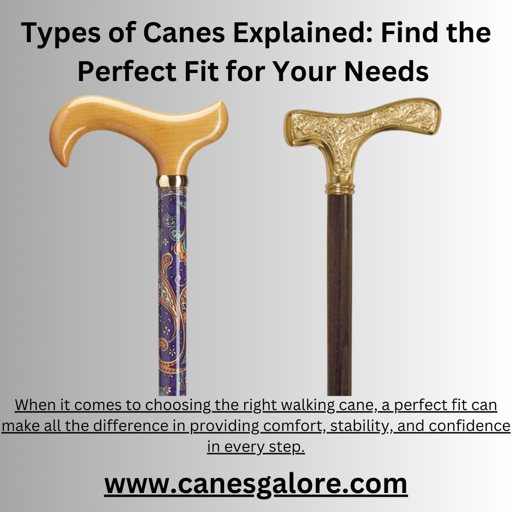 Types of Canes Explained: Find the Perfect Fit for Your Needs