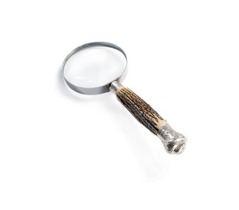 Silver Horn Magnifying Glass | Elegant and Functional - Canes Galore