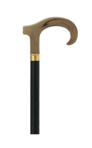 Corno Faux Horn Derby Handle Walking Stick | 36