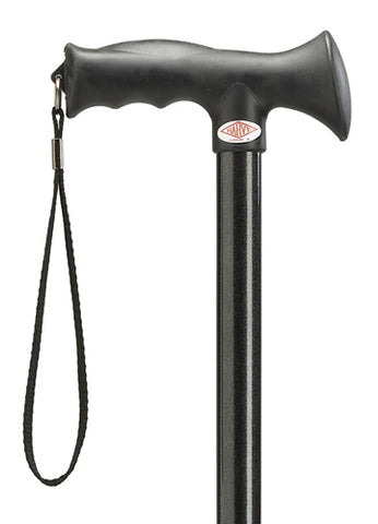 Men Extra Wide Derby Cane Black, Chrome Plated Handle -Affordable