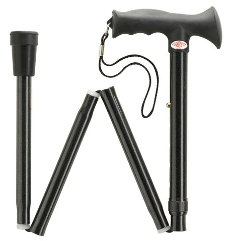 Black Gel Grip Handle Adjustable Stick