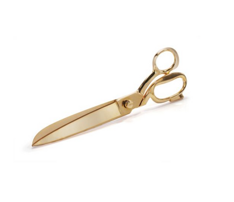 Ceremonial Scissors Gold Plated | Elegant & Prestigious - Canes Galore