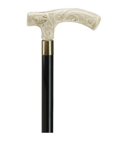 Formal Hallmarked Sterling Silver 925 Carved Fritz Walking Cane – The Walking  Stick Company